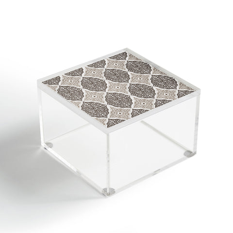 Belle13 Curly Rhombus Neutral Acrylic Box