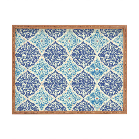 Belle13 Curly Rhombus Rectangular Tray