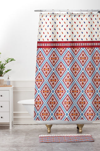 Belle13 Deco Design Shower Curtain And Mat