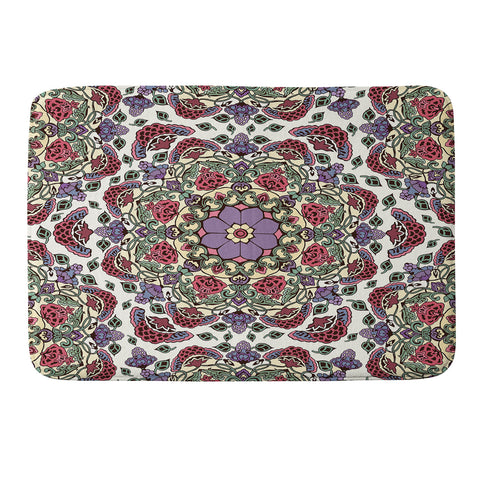 Belle13 Deco Floral Memory Foam Bath Mat