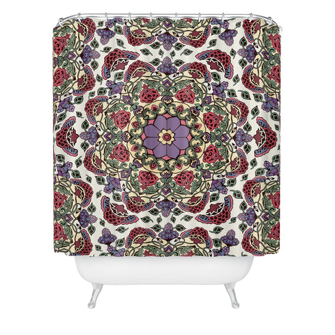 Belle13 Deco Floral Shower Curtain