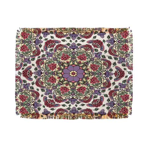 Belle13 Deco Floral Throw Blanket