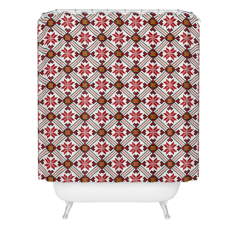 Belle13 Deco Pattern Shower Curtain