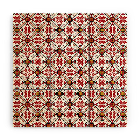 Belle13 Deco Pattern Wood Wall Mural