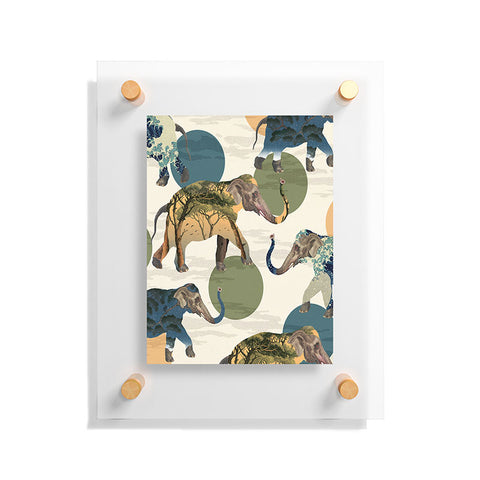 Belle13 Elephant Polka Floating Acrylic Print