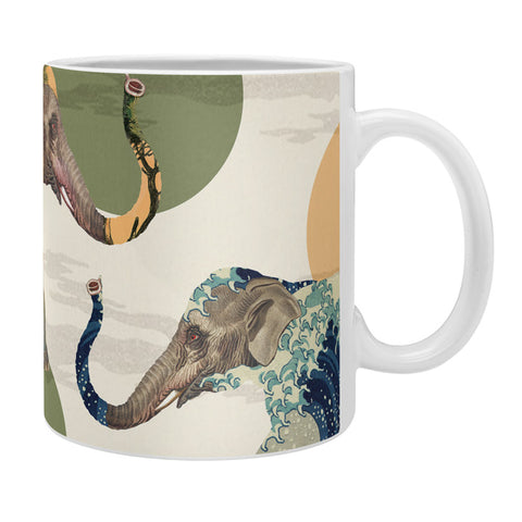 Belle13 Elephant Polka Coffee Mug