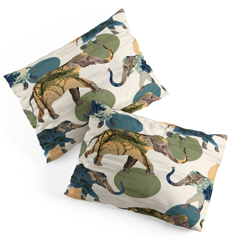 Belle13 Elephant Polka Pillow Shams