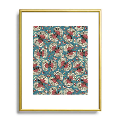 Belle13 FanTastic Butterfly Fragrance Metal Framed Art Print