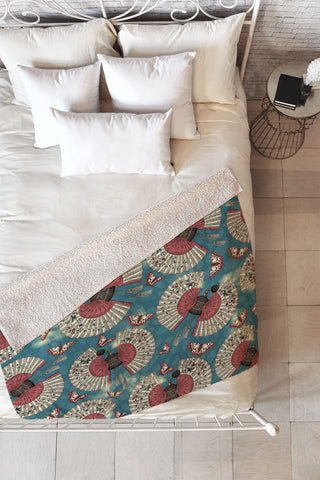 Belle13 FanTastic Butterfly Fragrance Fleece Throw Blanket