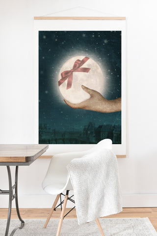 Belle13 For You The Moon Art Print And Hanger
