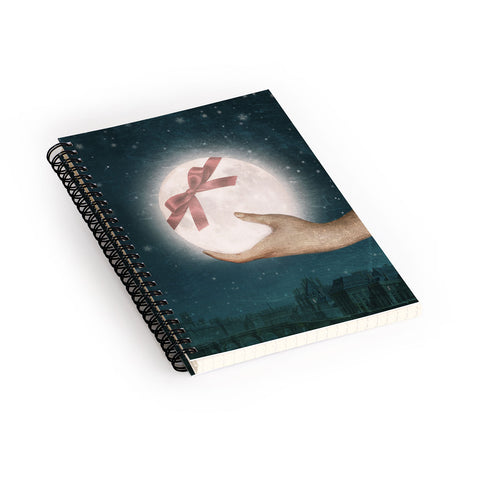 Belle13 For You The Moon Spiral Notebook