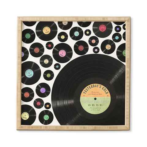 Belle13 Golden Oldies Vinyl Love Framed Wall Art