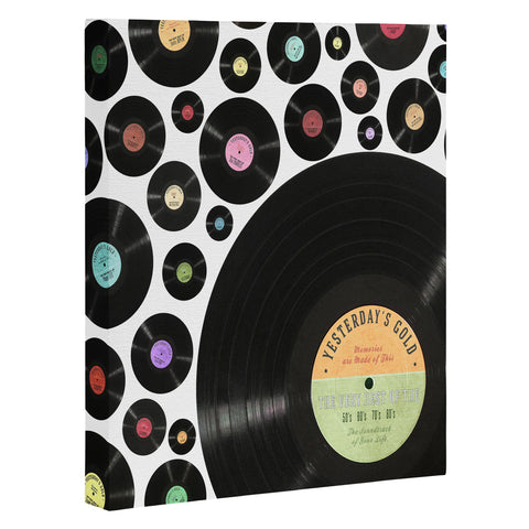 Belle13 Golden Oldies Vinyl Love Art Canvas