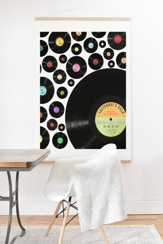 Belle13 Golden Oldies Vinyl Love Art Print And Hanger