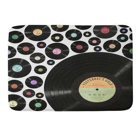Belle13 Golden Oldies Vinyl Love Memory Foam Bath Mat