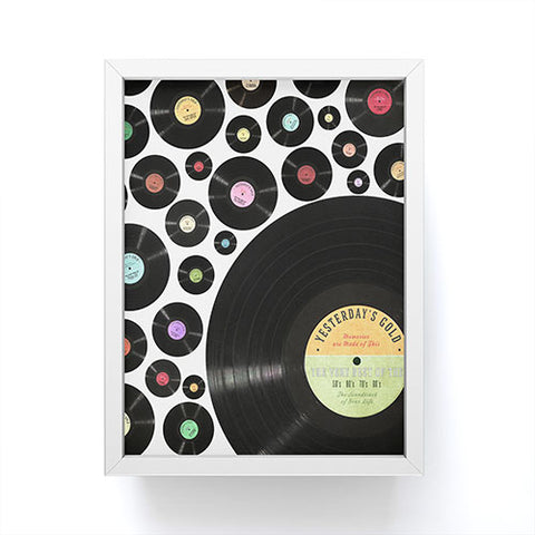 Belle13 Golden Oldies Vinyl Love Framed Mini Art Print