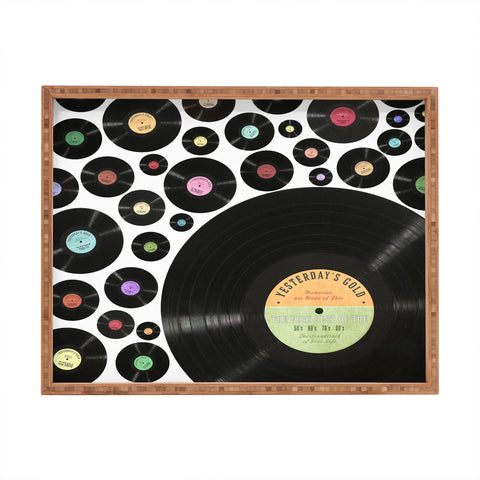 Belle13 Golden Oldies Vinyl Love Rectangular Tray