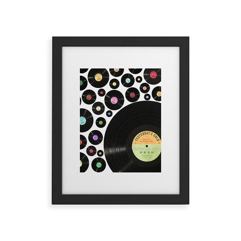 Belle13 Golden Oldies Vinyl Love Framed Art Print