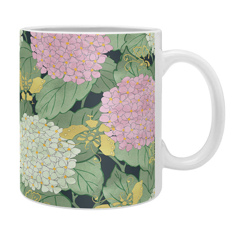 Belle13 Hydrangea And Butterflies Coffee Mug