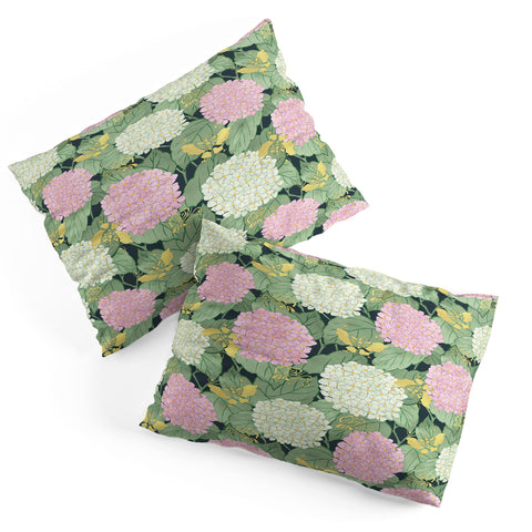 Belle13 Hydrangea And Butterflies Pillow Shams