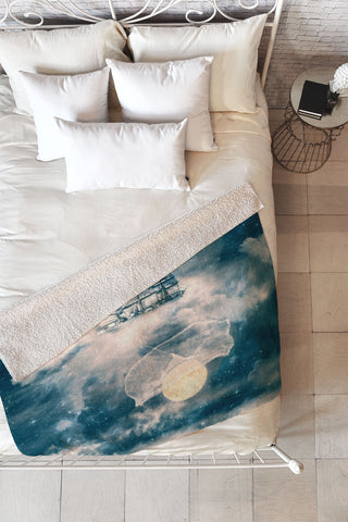 Belle13 I Am Gonna Bring You The Moon Fleece Throw Blanket