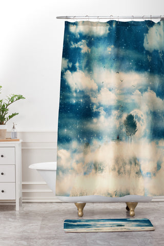 Belle13 I Know A Place Shower Curtain And Mat