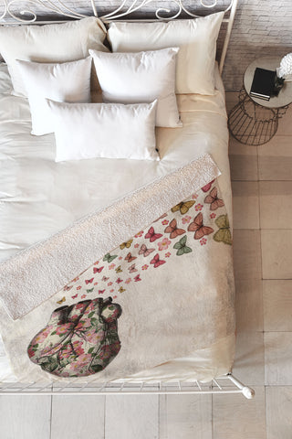 Belle13 In Love 2 Fleece Throw Blanket