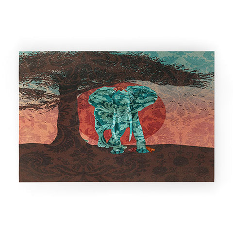 Belle13 Indian Summer With Raccoons Welcome Mat