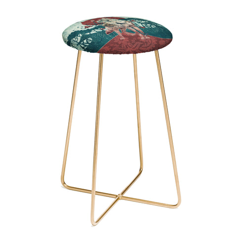Belle13 Lady Butterfly Counter Stool