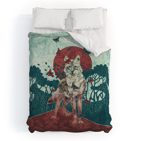 Belle13 Lady Butterfly Duvet Cover