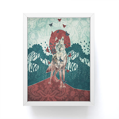 Belle13 Lady Butterfly Framed Mini Art Print