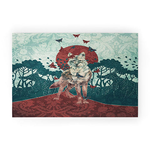 Belle13 Lady Butterfly Welcome Mat