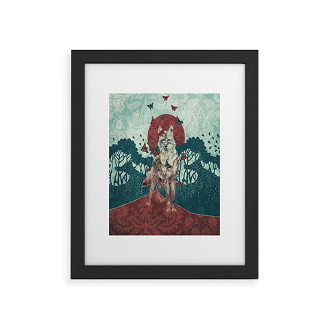 Belle13 Lady Butterfly Framed Art Print