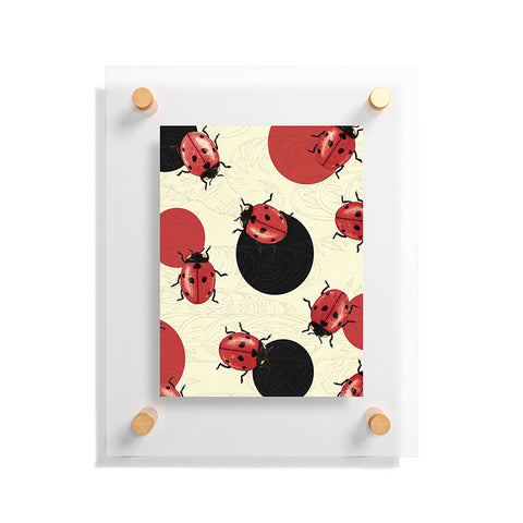 Belle13 Ladybird Polka Floating Acrylic Print
