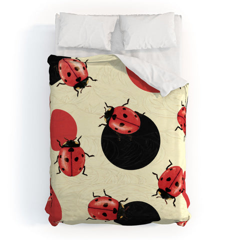 Belle13 Ladybird Polka Duvet Cover