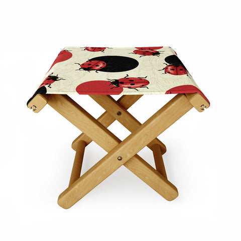 Belle13 Ladybird Polka Folding Stool