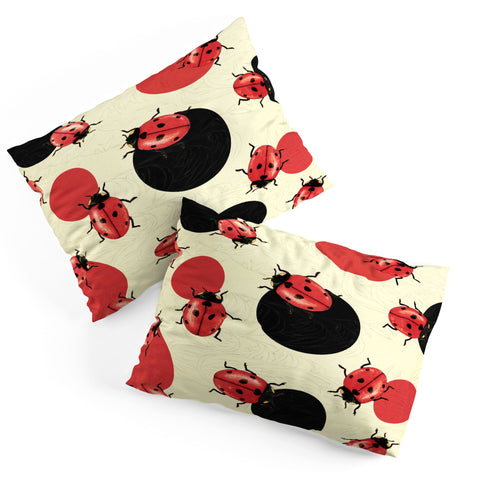 Belle13 Ladybird Polka Pillow Shams