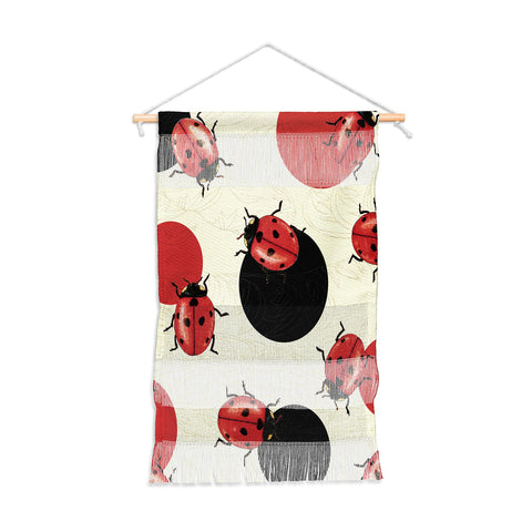 Belle13 Ladybird Polka Wall Hanging Portrait