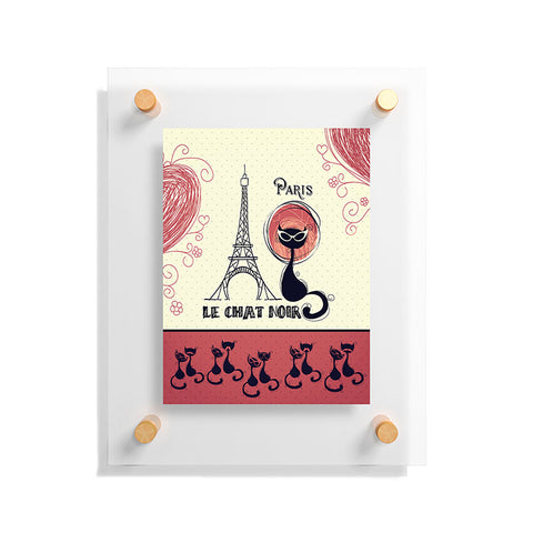 Belle13 Le Chat Noir Floating Acrylic Print