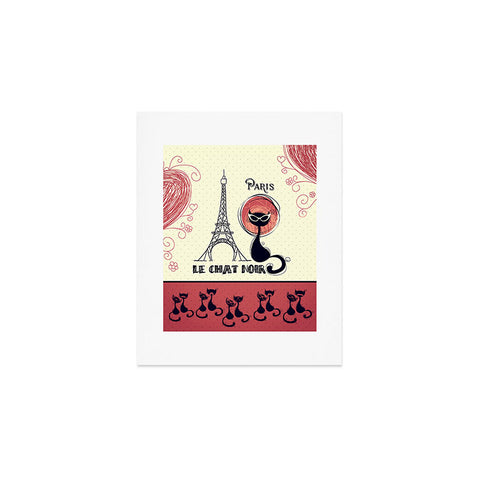 Belle13 Le Chat Noir Art Print