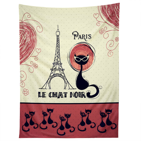 Belle13 Le Chat Noir Tapestry