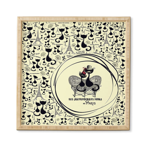 Belle13 Les Aristochats Noirs Framed Wall Art