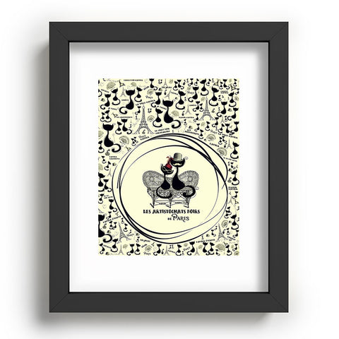 Belle13 Les Aristochats Noirs Recessed Framing Rectangle