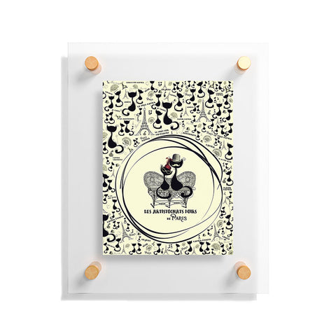 Belle13 Les Aristochats Noirs Floating Acrylic Print