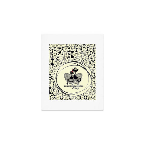 Belle13 Les Aristochats Noirs Art Print