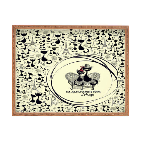 Belle13 Les Aristochats Noirs Rectangular Tray