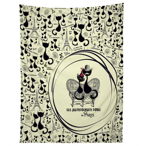 Belle13 Les Aristochats Noirs Tapestry