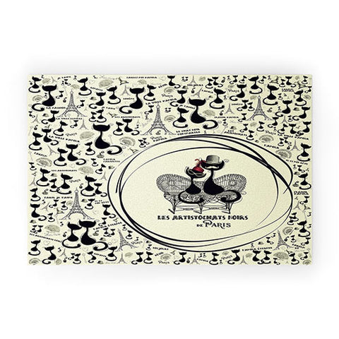 Belle13 Les Aristochats Noirs Welcome Mat