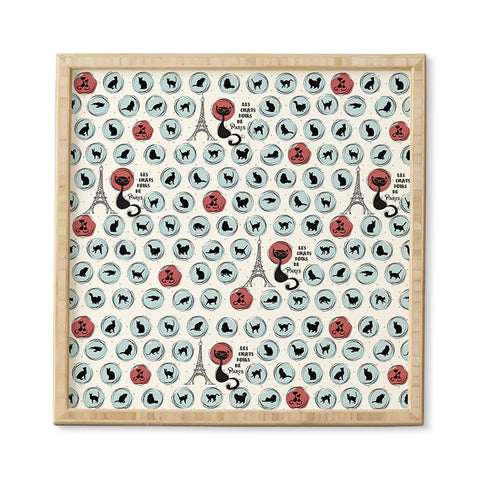 Belle13 Les Chats Noirs Framed Wall Art