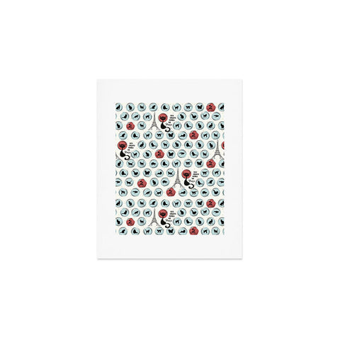 Belle13 Les Chats Noirs Art Print
